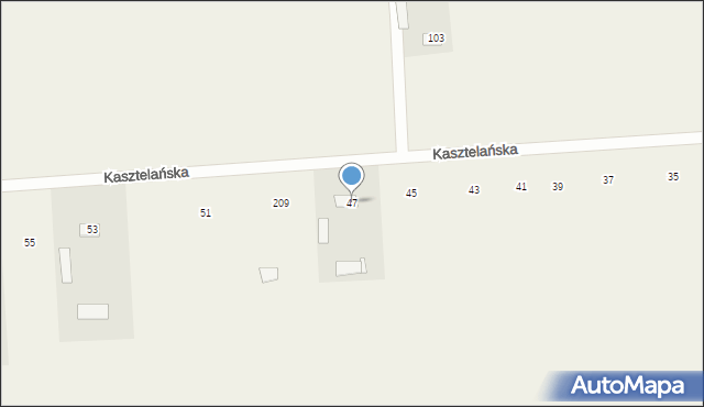 Różanka, Kasztelańska, 47, mapa Różanka
