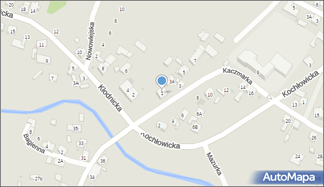 Ruda Śląska, Kaczmarka Ignacego, 1, mapa Rudy Śląskiej