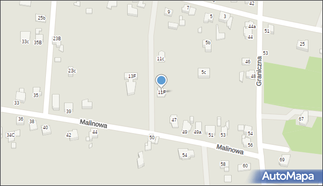 Rybnik, Kasztanowa, 11F, mapa Rybnika