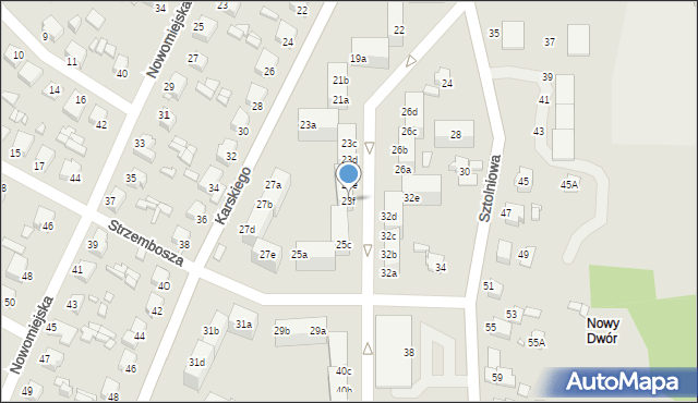 Rybnik, Karskiego Jana, 23f, mapa Rybnika