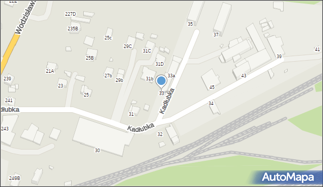 Rybnik, Kadłubka Wincentego, bp., 33, mapa Rybnika