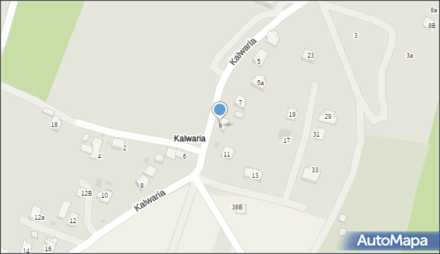 Rymanów, Kalwaria, 9, mapa Rymanów