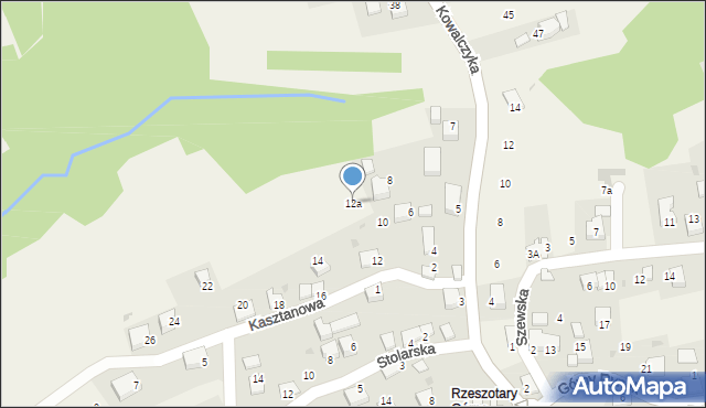 Rzeszotary, Kasztanowa, 12a, mapa Rzeszotary