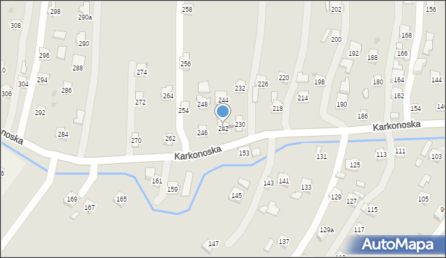 Rzeszów, Karkonoska, 242, mapa Rzeszów