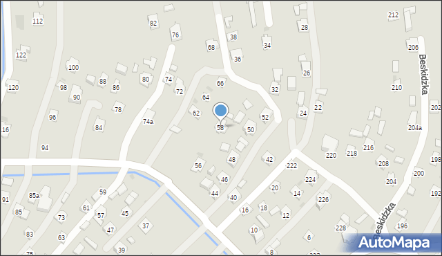 Rzeszów, Karkonoska, 58, mapa Rzeszów