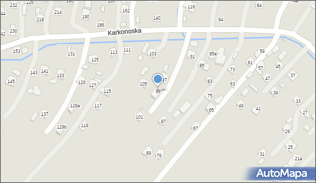 Rzeszów, Karkonoska, 99, mapa Rzeszów