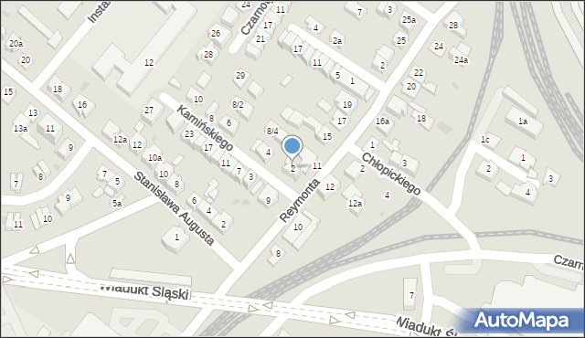 Rzeszów, Kamińskiego Aleksandra, dh., 2, mapa Rzeszów