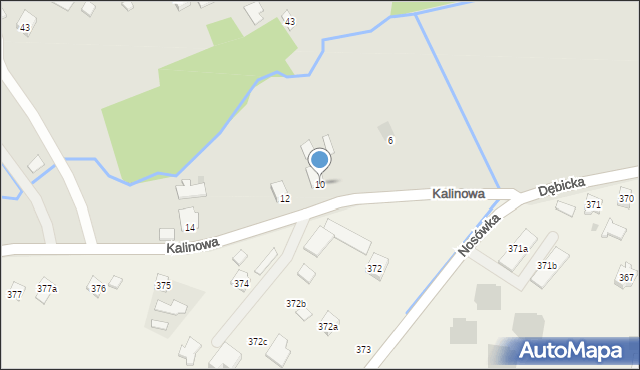 Rzeszów, Kalinowa, 10, mapa Rzeszów