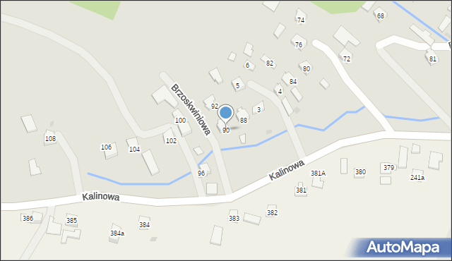 Rzeszów, Kalinowa, 90, mapa Rzeszów