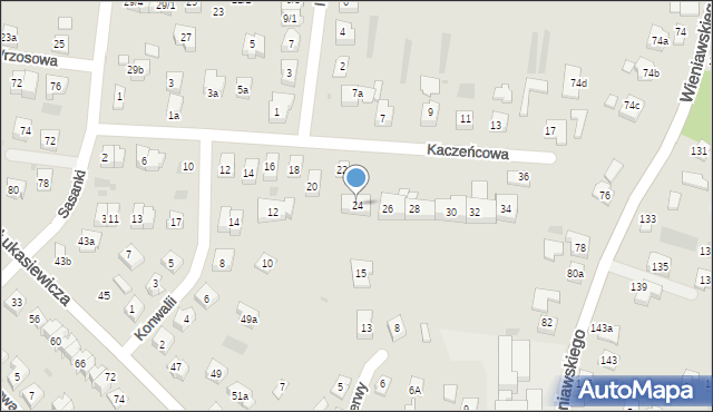 Rzeszów, Kaczeńcowa, 24, mapa Rzeszów