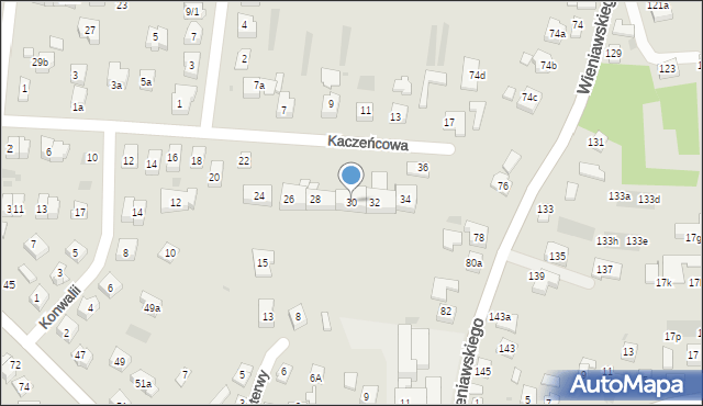 Rzeszów, Kaczeńcowa, 30, mapa Rzeszów