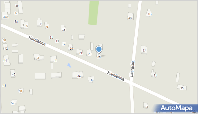 Rzgów, Kamienna, 25, mapa Rzgów