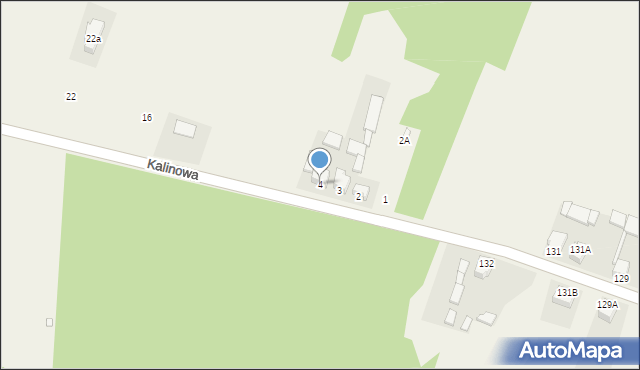 Sączów, Kalinowa, 4, mapa Sączów