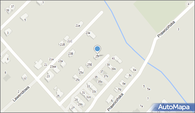 Siechnice, Kalinowa, 25f, mapa Siechnice