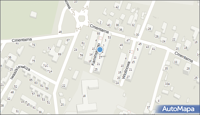 Siedlce, Kamińskiego Władysława, 17, mapa Siedlce