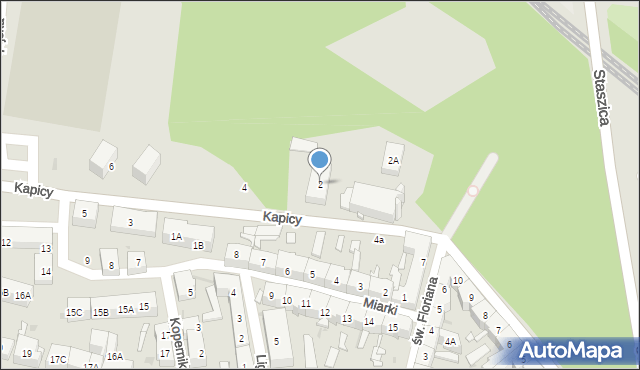 Siemianowice Śląskie, Kapicy Jana, ks., 2, mapa Siemianowice Śląskie