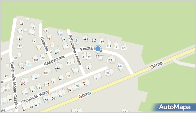 Siemiatycze, Kasztanowa, 124, mapa Siemiatycze