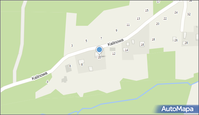 Siepraw, Kalinowa, 10, mapa Siepraw