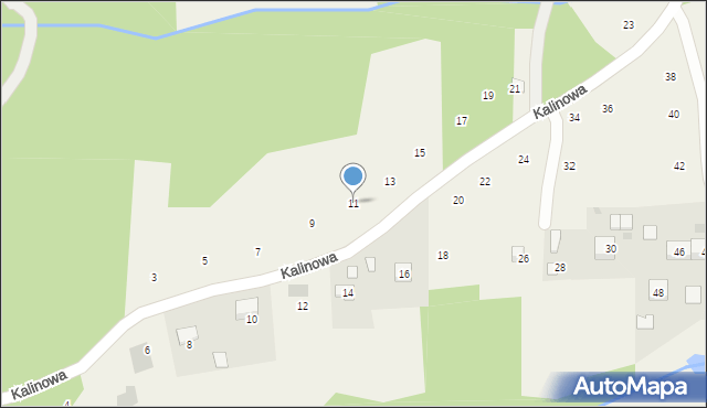 Siepraw, Kalinowa, 11, mapa Siepraw