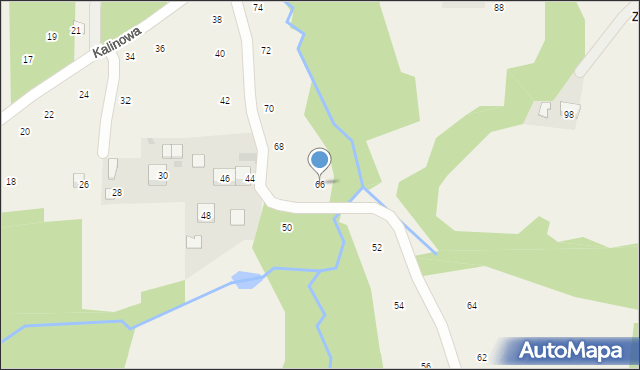 Siepraw, Kalinowa, 66, mapa Siepraw