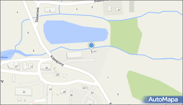 Siepraw, Kawęciny, 3, mapa Siepraw