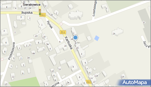 Sierakowice, Kartuska, 1f, mapa Sierakowice