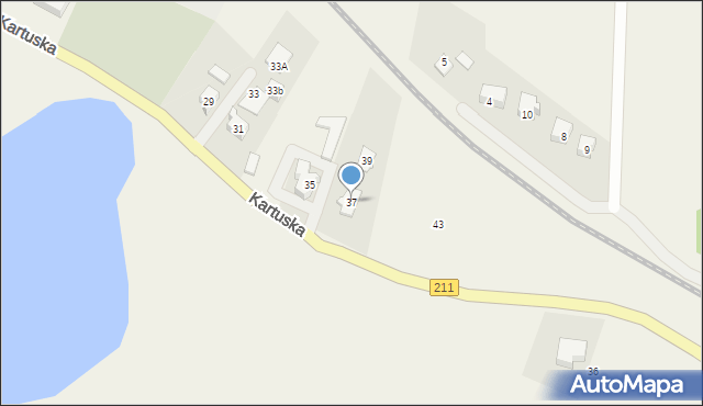 Sierakowice, Kartuska, 37, mapa Sierakowice