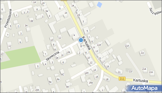 Sierakowice, Kartuska, 6, mapa Sierakowice
