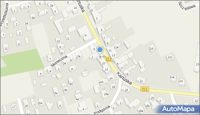 Sierakowice, Kartuska, 8, mapa Sierakowice