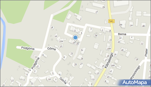 Sierpc, Kasztelańska, 17, mapa Sierpc