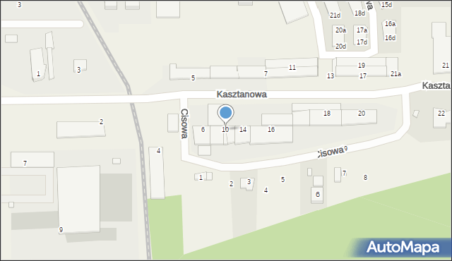 Skarbimierz-Osiedle, Kasztanowa, 10, mapa Skarbimierz-Osiedle