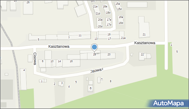 Skarbimierz-Osiedle, Kasztanowa, 18, mapa Skarbimierz-Osiedle
