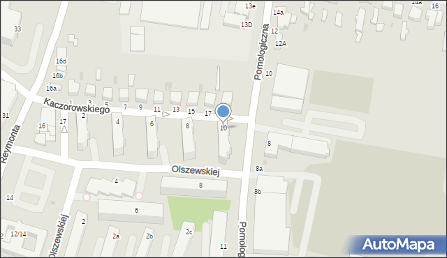 Skierniewice, Kaczorowskiego Ryszarda, prezydenta, 10, mapa Skierniewic