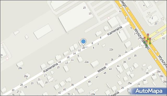 Skierniewice, Kameralna, 10, mapa Skierniewic