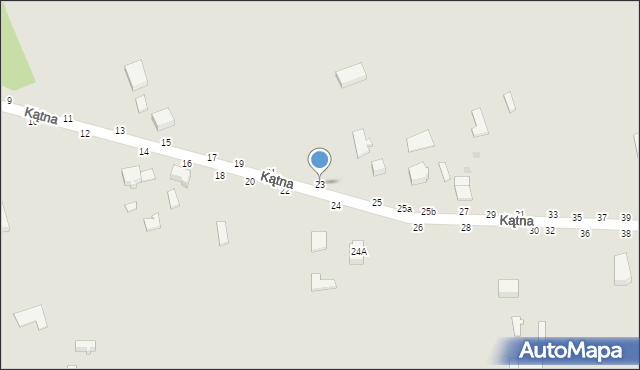 Skierniewice, Kątna, 23, mapa Skierniewic