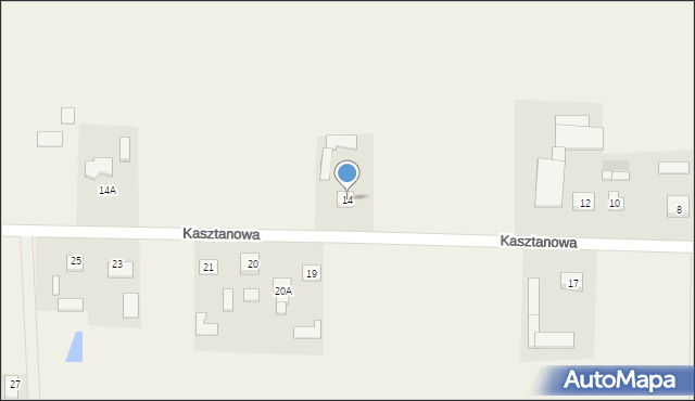 Skrwilno, Kasztanowa, 14, mapa Skrwilno