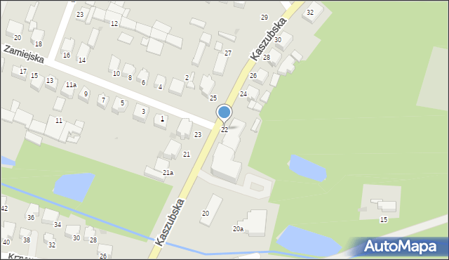 Słupsk, Kaszubska, 22, mapa Słupska