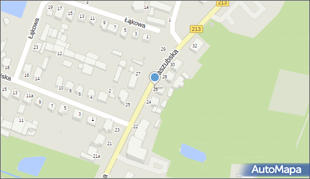 Słupsk, Kaszubska, 26, mapa Słupska