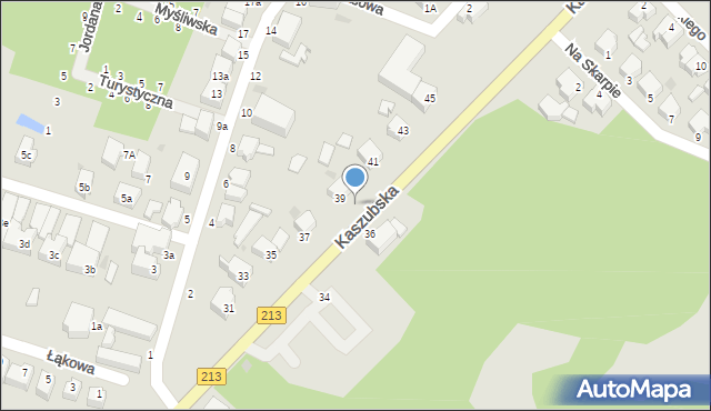 Słupsk, Kaszubska, 39, mapa Słupska