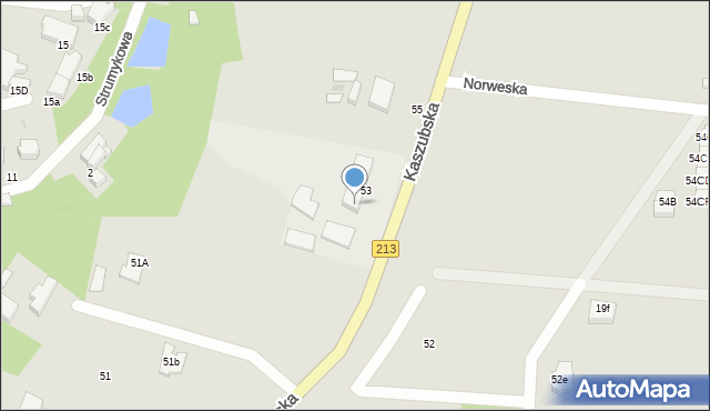 Słupsk, Kaszubska, 67, mapa Słupska