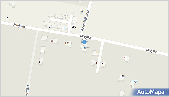 Słupsk, Kaszubska, 86b, mapa Słupska