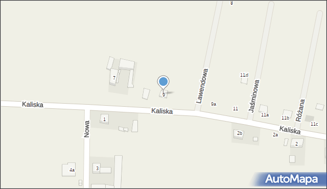 Śmiłów, Kaliska, 9, mapa Śmiłów