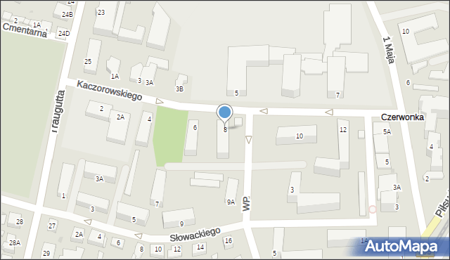 Sochaczew, Kaczorowskiego Ryszarda, prezydenta, 8, mapa Sochaczew