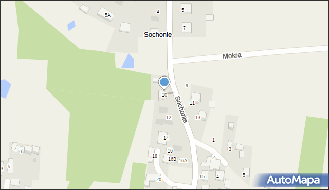 Sochonie, Kaczorowskiego Ryszarda, prezydenta, 10, mapa Sochonie