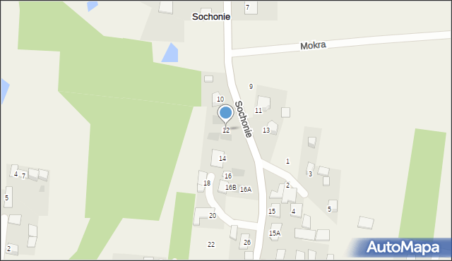 Sochonie, Kaczorowskiego Ryszarda, prezydenta, 12, mapa Sochonie