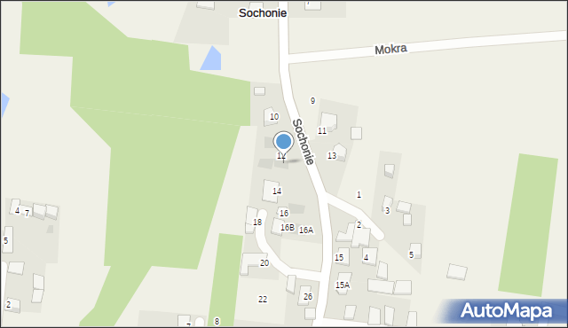 Sochonie, Kaczorowskiego Ryszarda, prezydenta, 12a, mapa Sochonie