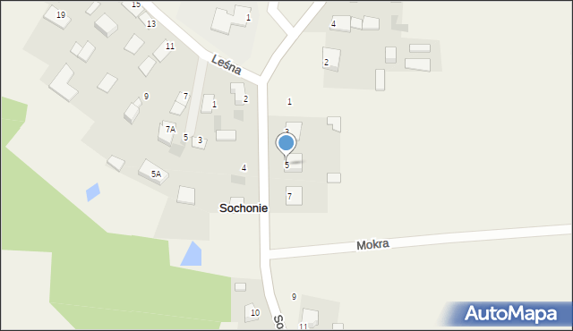 Sochonie, Kaczorowskiego Ryszarda, prezydenta, 5, mapa Sochonie