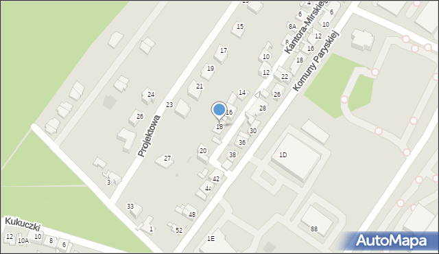 Sosnowiec, Kantora-Mirskiego Mariana, 18, mapa Sosnowca