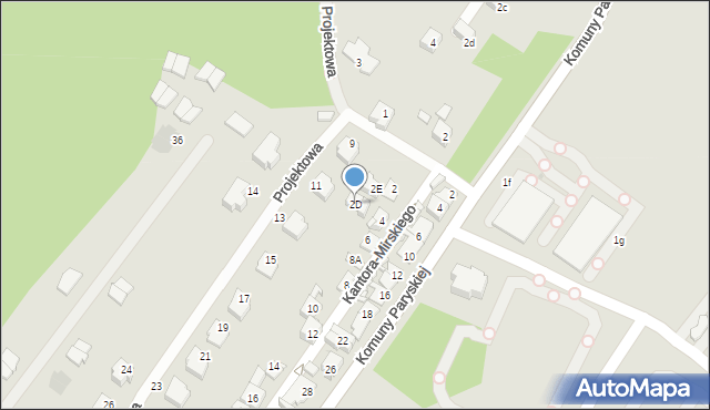 Sosnowiec, Kantora-Mirskiego Mariana, 2D, mapa Sosnowca