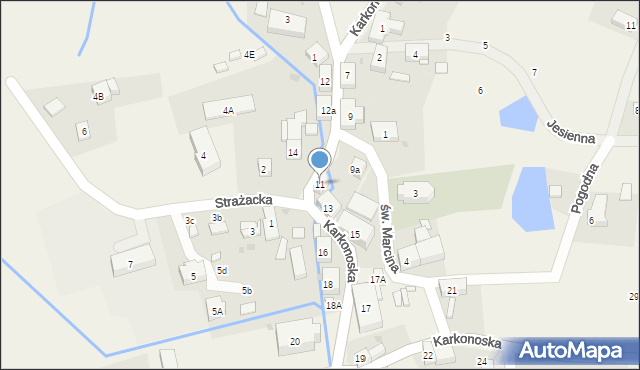 Sosnówka, Karkonoska, 11, mapa Sosnówka